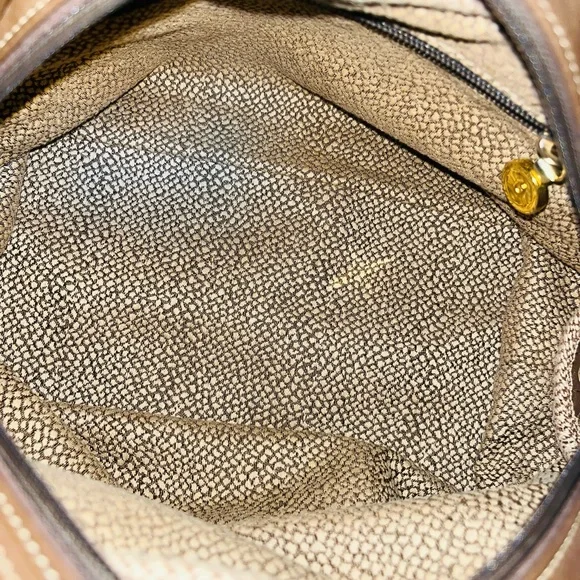 Borbonese Redwall Quail Suede Handbag - Picture 4 of 12